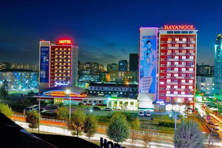Exterior of Bayangol Hotel
