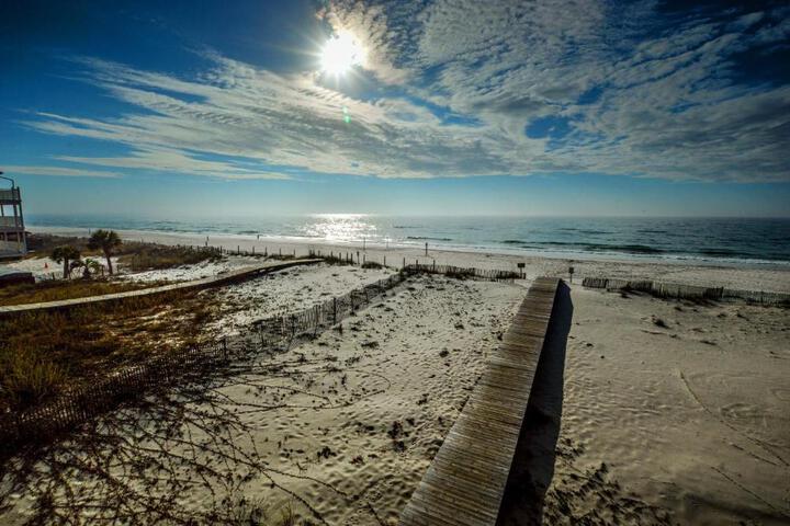 Exterior of The Beach is Only Steps Away (F2) BEACHFRONT - Sleeps 8