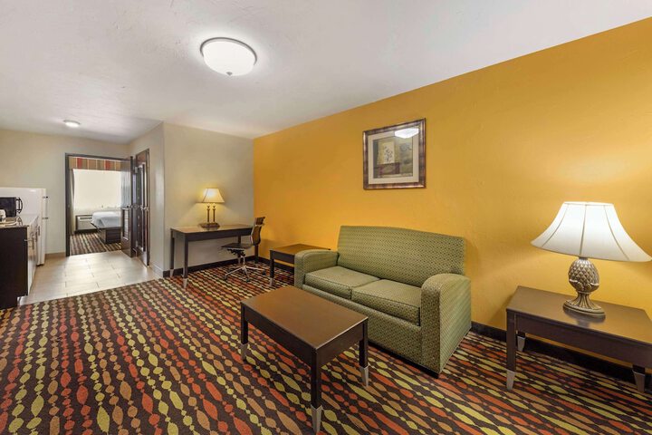 1 King Bed Pet Friendly Room High Speed Internet Accessible Microwave and Refrigerator Full (1 of 15)