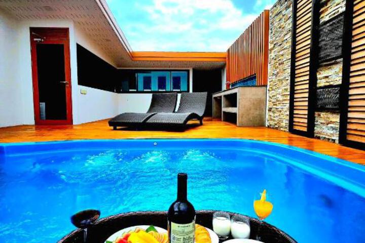 Enjoy private pool villa