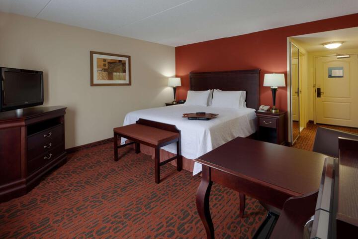1 King Bed with Refrigerator, Microwave (18 of 27)