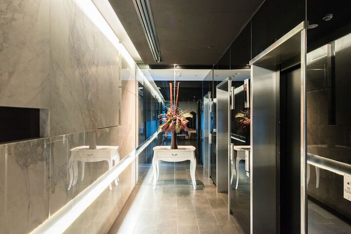 Interior entrance
