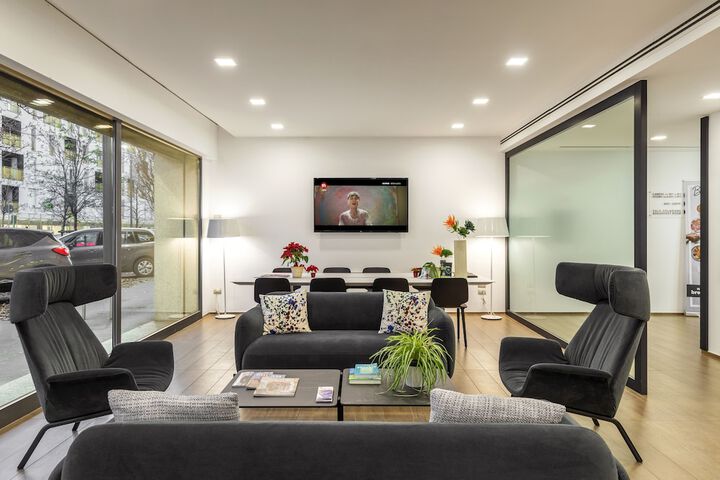 Lobby sitting area