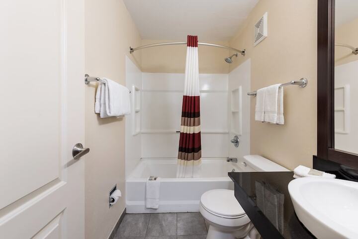 1 Queen Bed Mobility Accessible Roll in Shower (2 of 16)