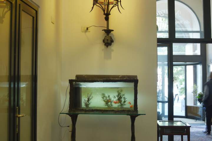 Interior entrance
