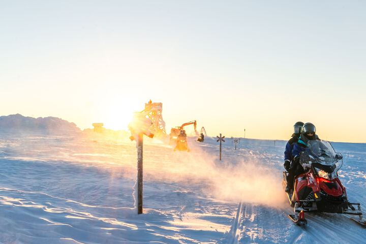 Snowmobiling