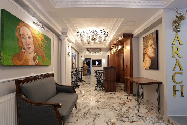 Interior entrance