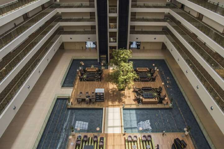 Interior entrance
