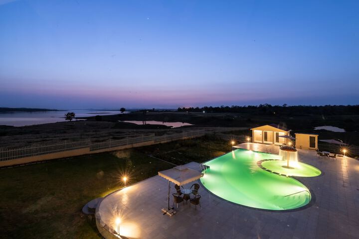 Exterior of Parijat Lake Resort by GoldMark Madhai- Satpura National Park