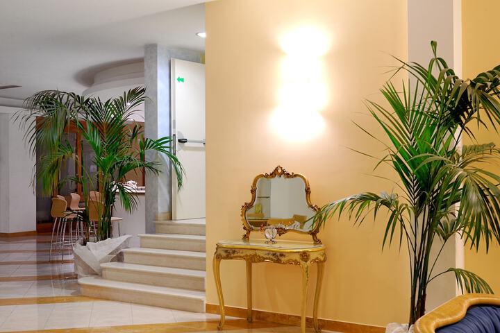 Interior entrance