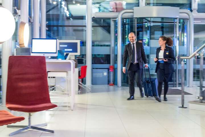 Interior entrance