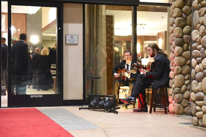 Outdoor wedding area