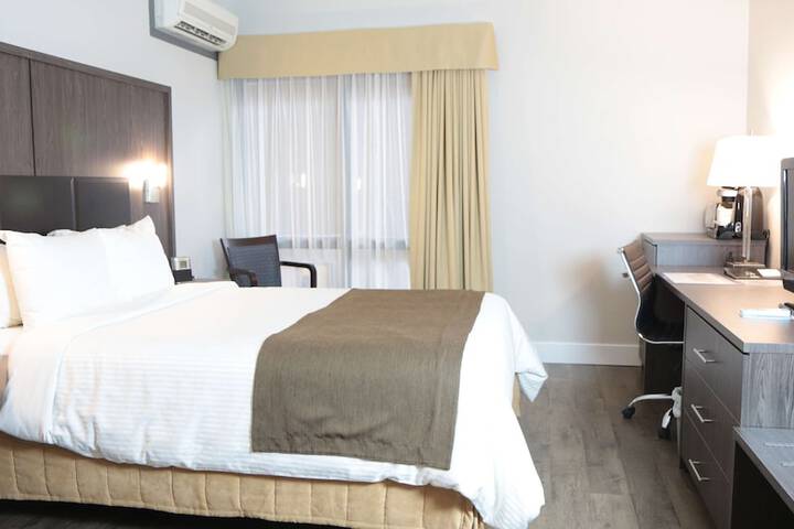 1 Queen Bed Work Desk Refrigerator Wood Floor Shower Only Full Breakfast (15 of 22)