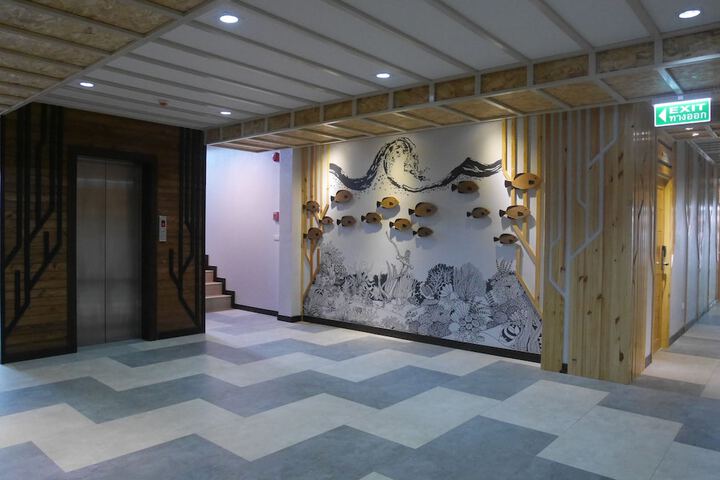 Interior entrance