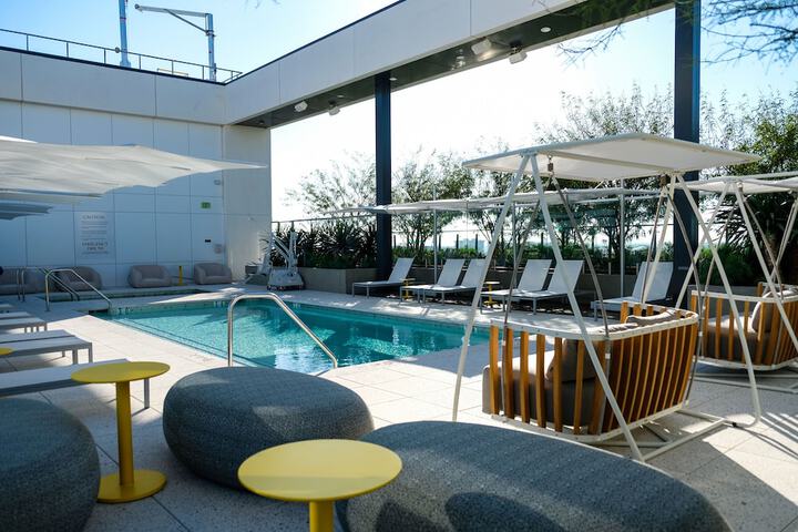 Rooftop pool