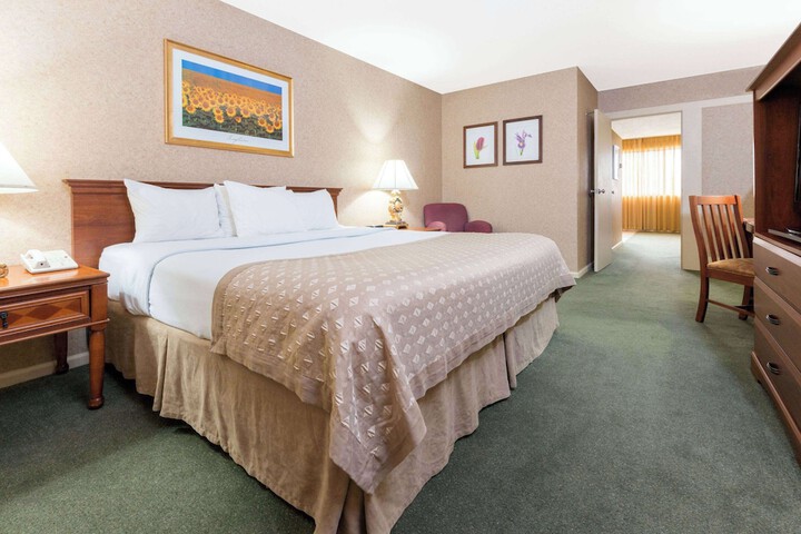 1 Queen Bed Accessible Refrigerator, Microwave (5 of 10)