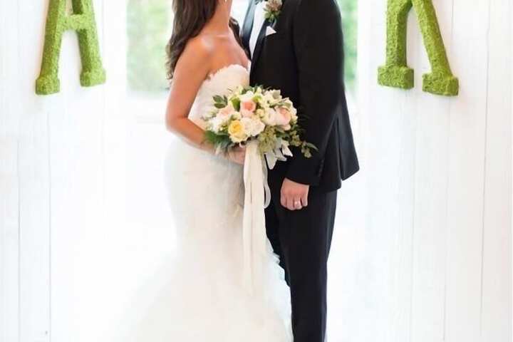 Outdoor wedding area