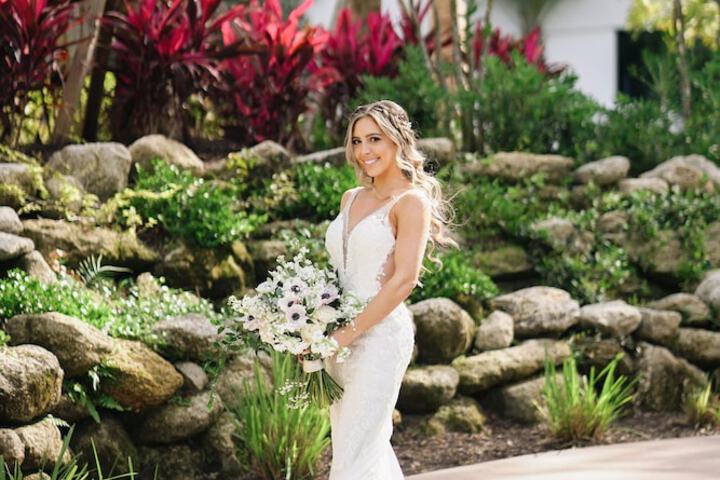 Outdoor wedding area