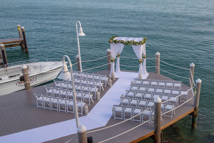 Outdoor wedding area