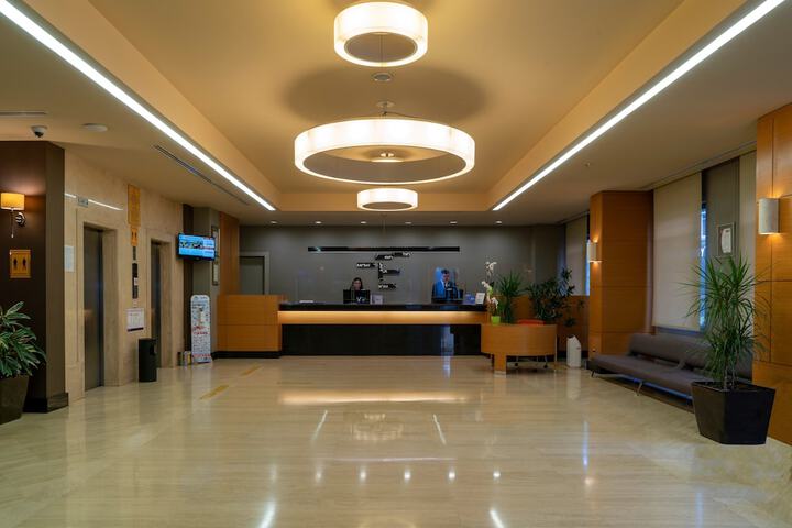 Interior entrance