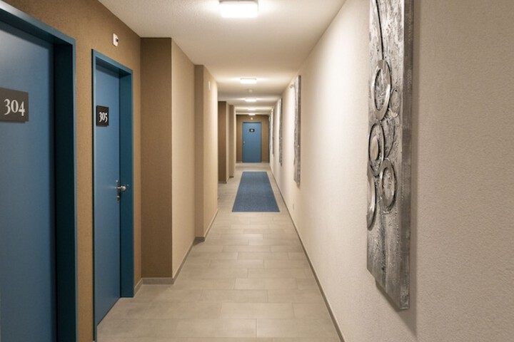 Interior entrance