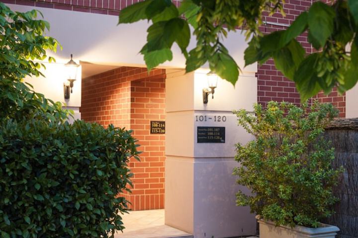 Interior entrance