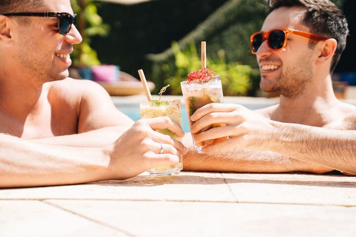 Poolside bar