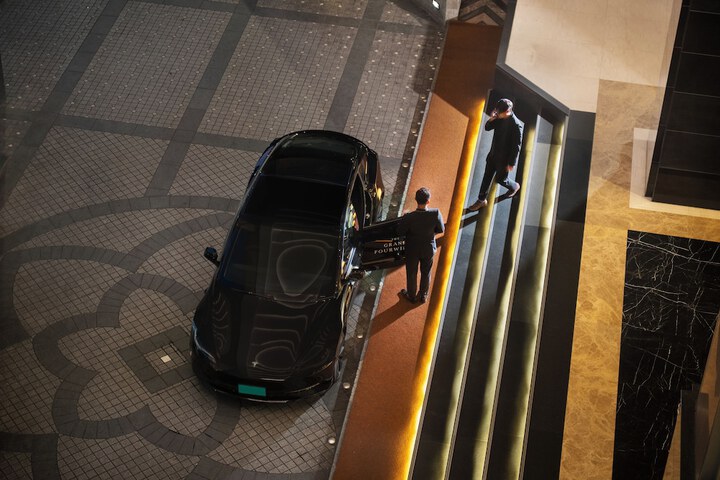 Interior entrance