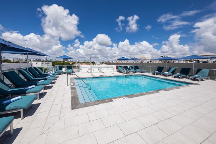Rooftop pool