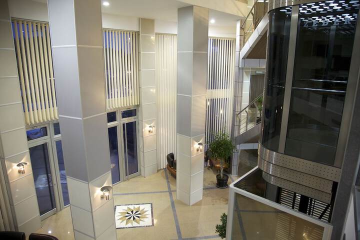 Interior entrance