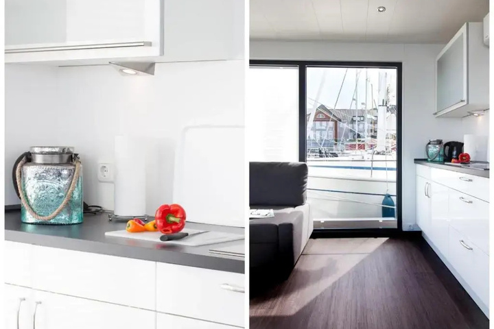 fewo1846 Floatinghouse Hausboot mit 2 Schlafzimmern in der Marina Sonwik