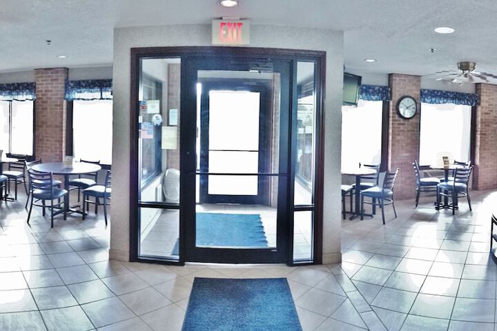 Interior entrance