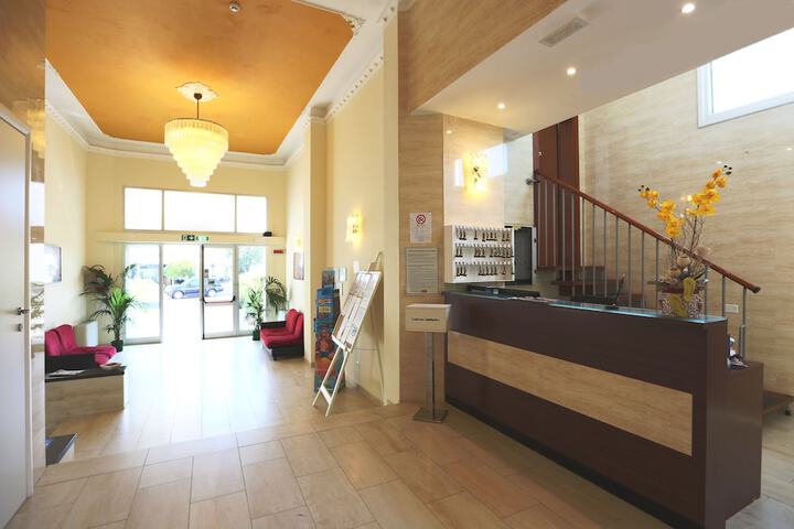 Interior entrance