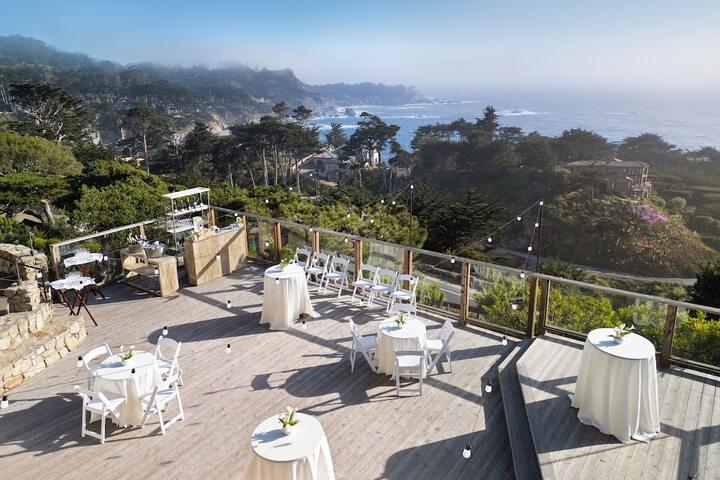 Outdoor banquet area