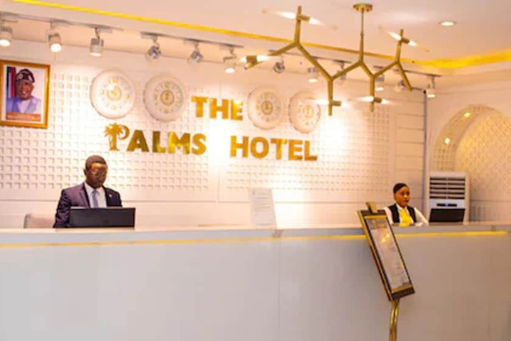 Exterior of The Palms Hotel