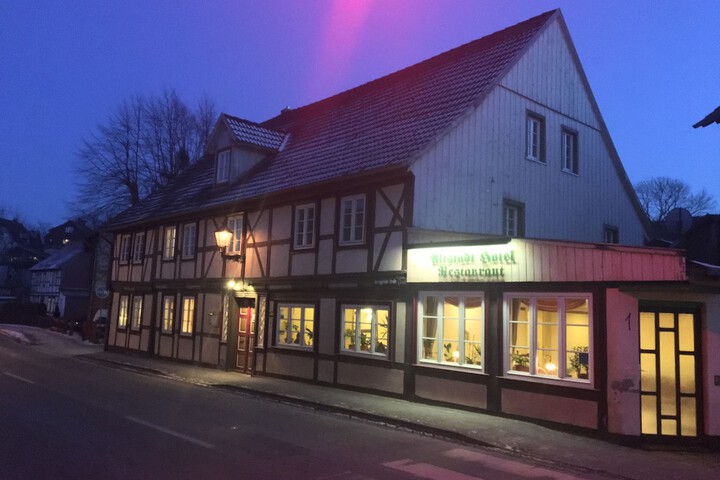 Front of property - evening/night