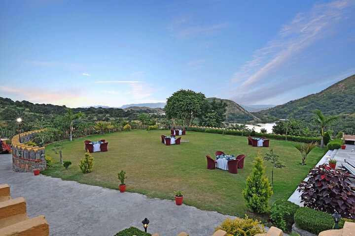 Outdoor wedding area