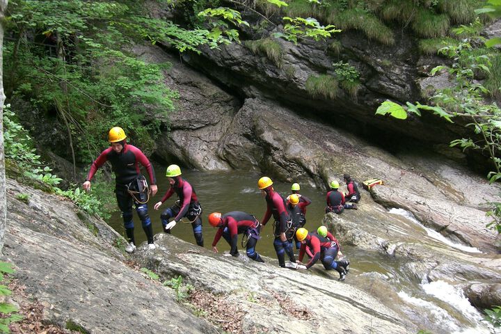 Outdoor rock climbing