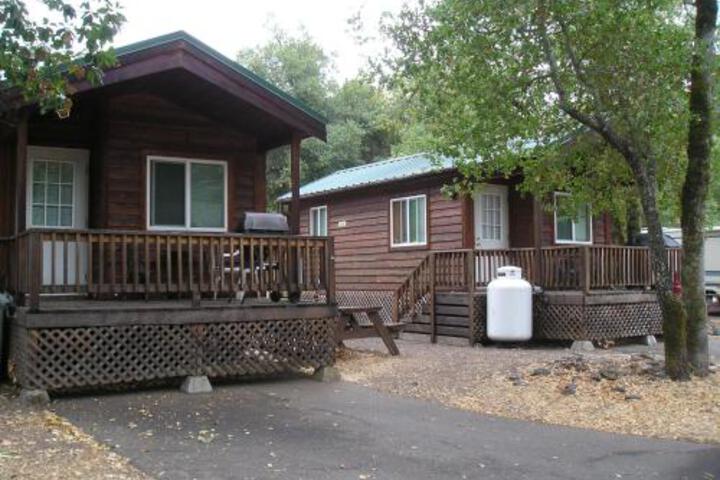 Exterior of Russian River Camping Resort Studio Cabin 3