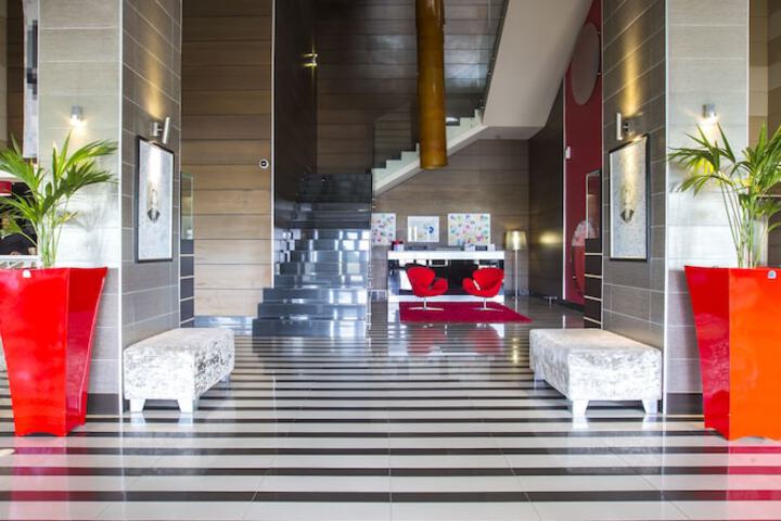 Interior entrance