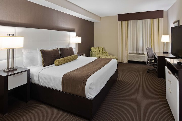 1 King Bed Executive Room Pillow Top Mattress Flat Screen Television Microwave and Refrigerator (5 of 12)