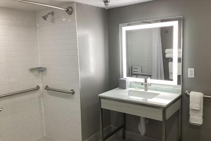 2 Double Beds Mobility Accessible Roll in Shower (2 of 11)
