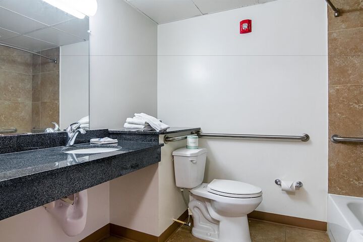 1 King Bed | Mobility Accessible Tub Micfridge (6 of 16)