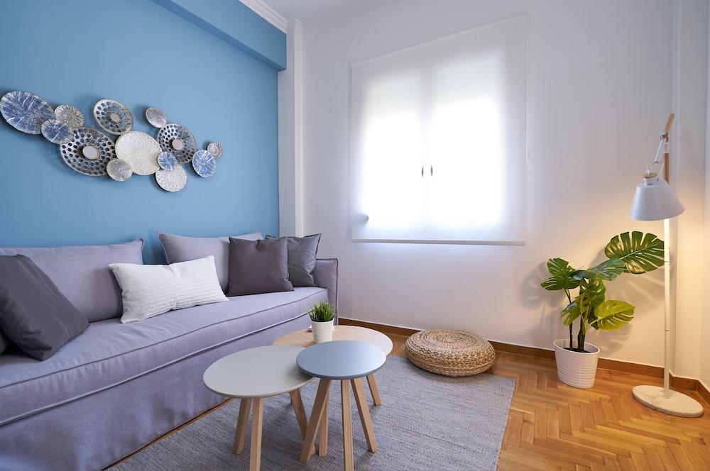 Blue Oasis in the Heart of Koukaki